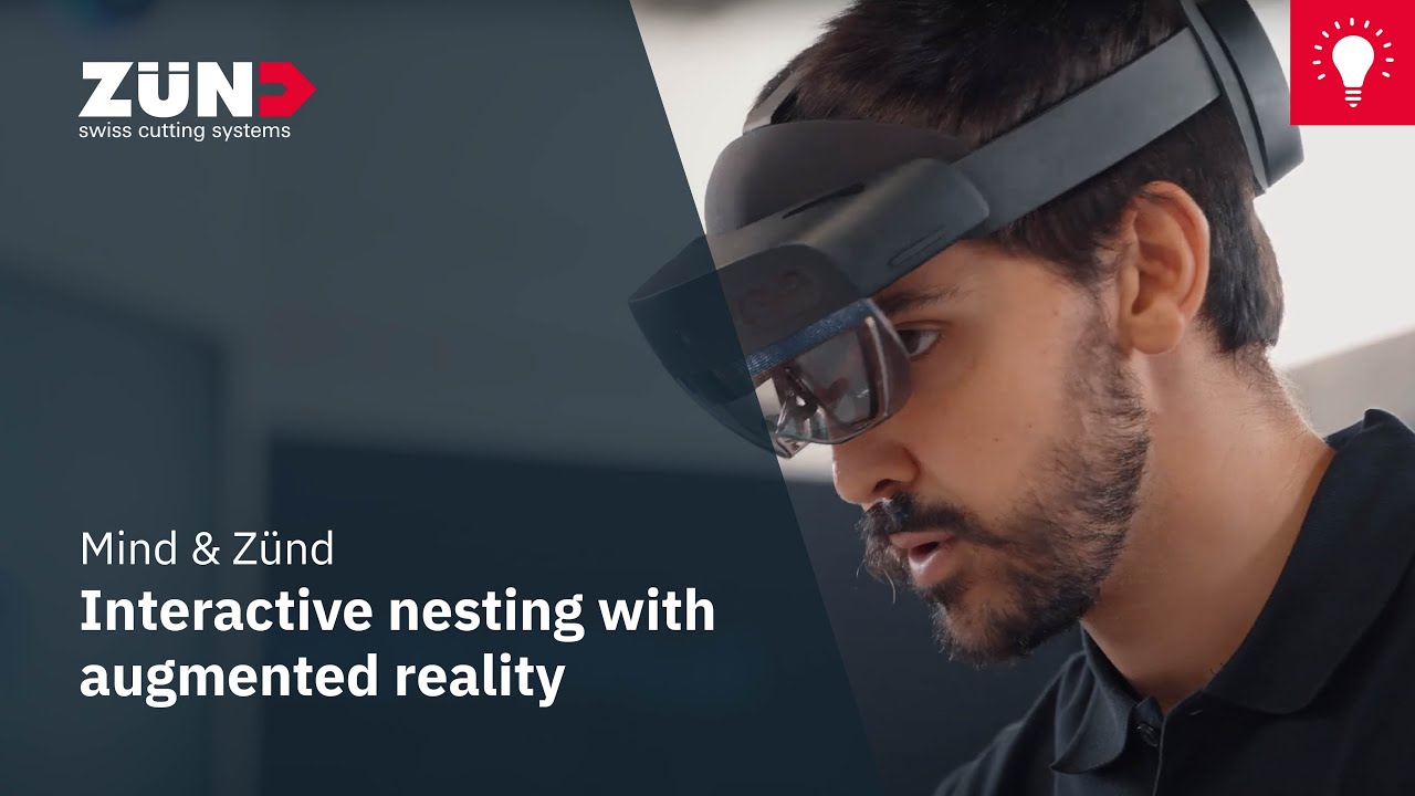 Interactive nesting with augmented reality 👓 with Mind and Zünd