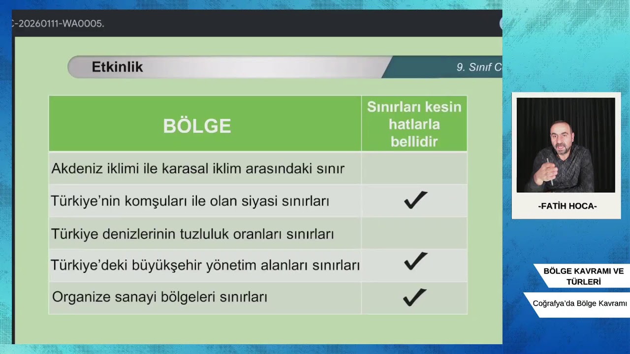 FATİH HOCA İLE COĞRAFYA