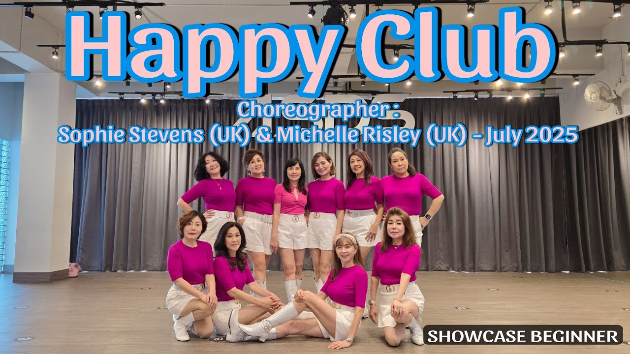 QUEENPIK | Happy Club | LINE DANCE | Beginner | Sophie Stevens & Michelle Risley