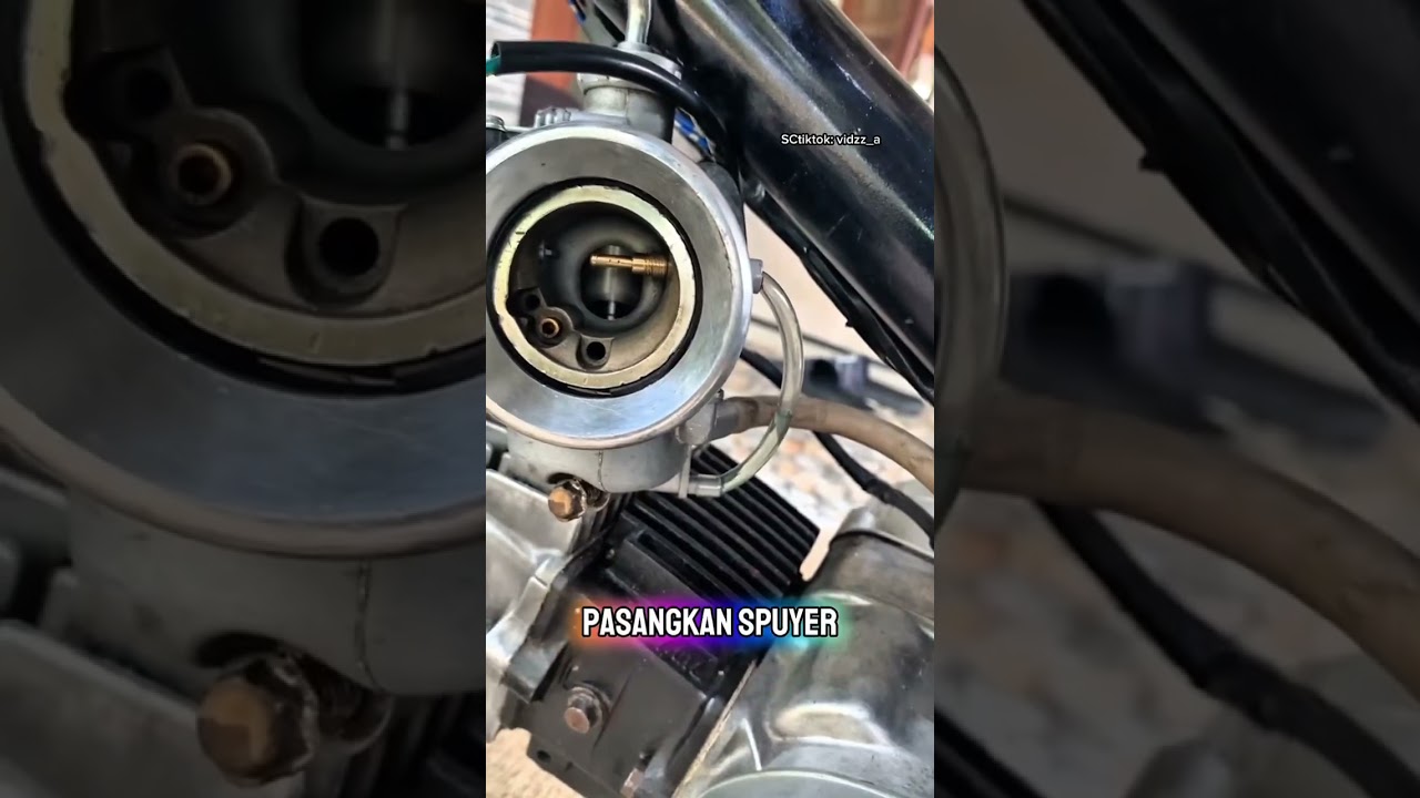 Menambahkan power jet di karburator motor 
