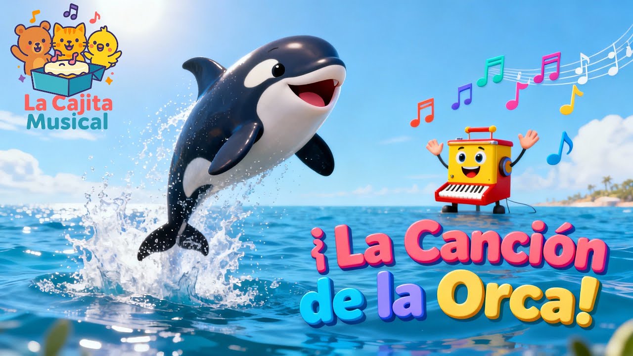 🐋 La Canci&oacute;n de la Orca &ndash; Aprende cantando con La Cajita Musical 🎶