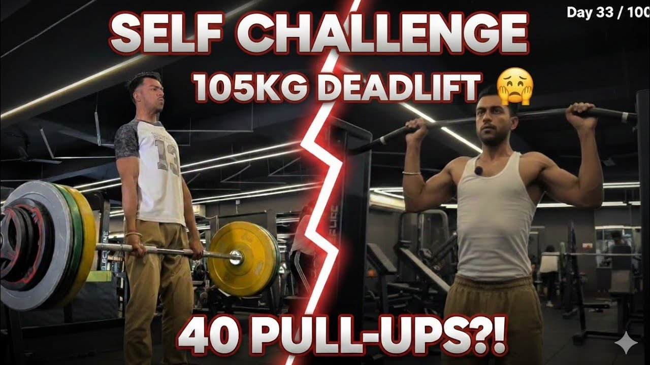 Deadlift Se Direct 40 Pull-Ups?! 😳 Day 33 Back & Biceps Beast Mode