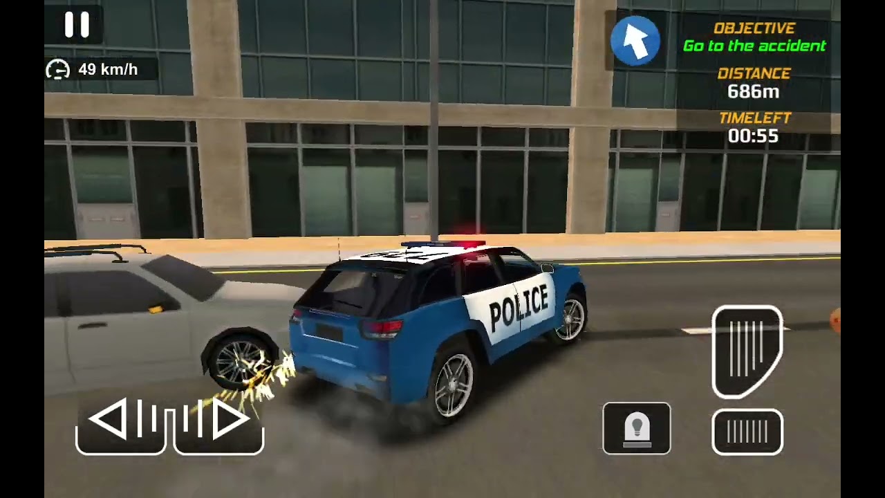 Police car chase cop simulator: Tutorial