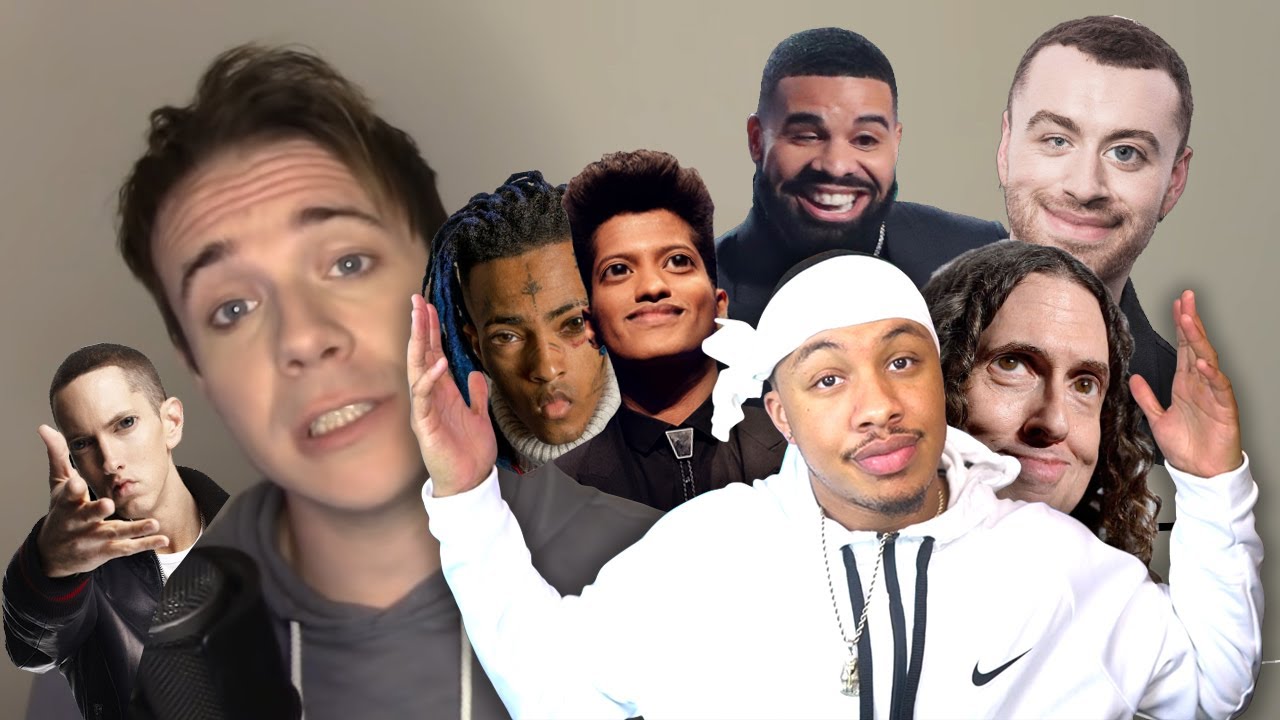 ОДИН ПАРЕНЬ, 54 ГОЛОСА (с музыкой!) Дрейк, XXXTentacion, Эминем — впечатления известных певцов РЕ...