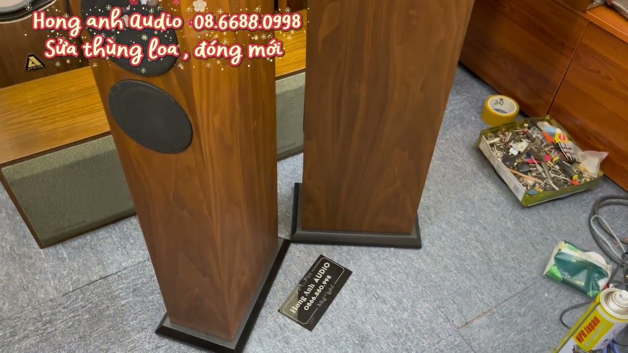 Lạng mới , sửa thùng . Đóng mới thùng loa . Hong anh Audio  08.6688.0998