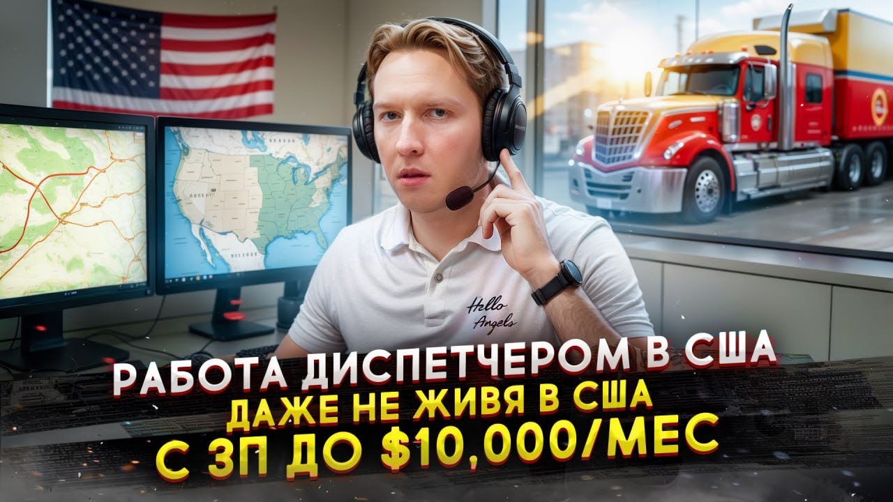Работа диспетчером в США удалённо за $10 тыс даже не живя в Америке