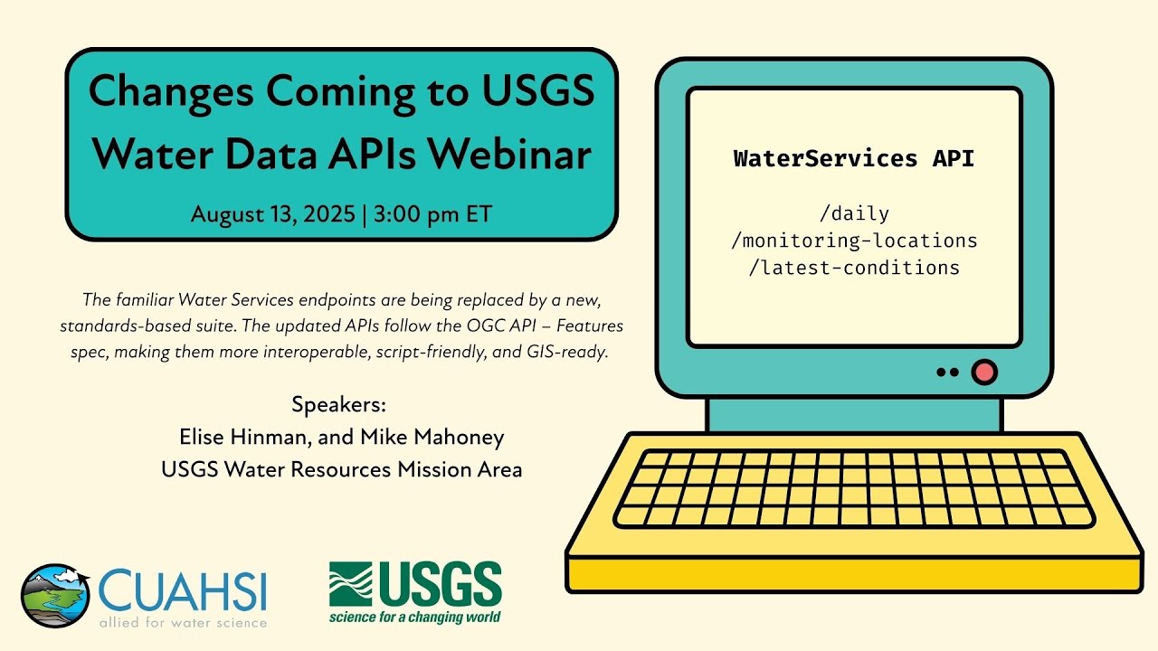 Changes Coming to USGS Water Data APIs