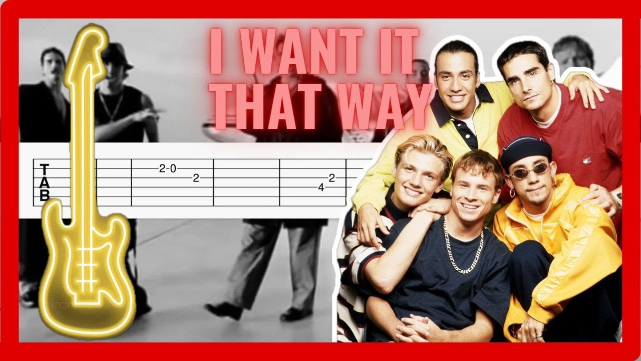 Backstreet Boys - I Want It That Way | Простой урок по гитарным табулатурам + загрузка PDF 🎸