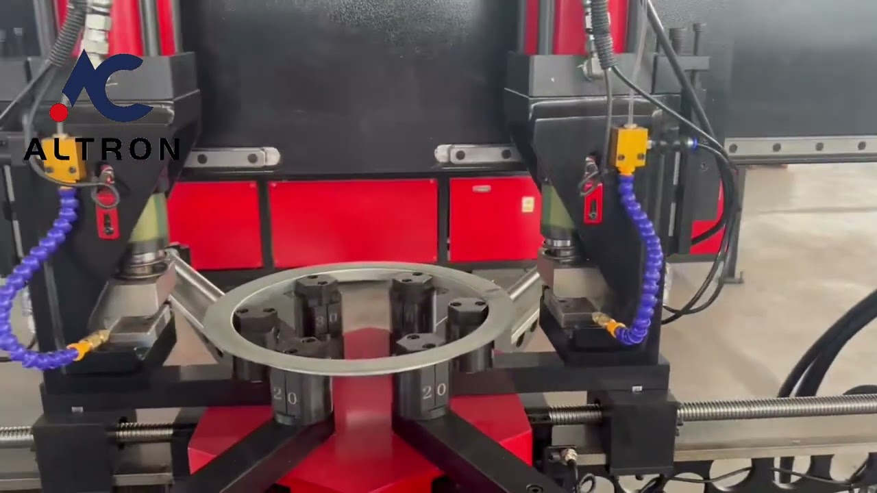 Round Flange Rolling Forming and Punching Line
