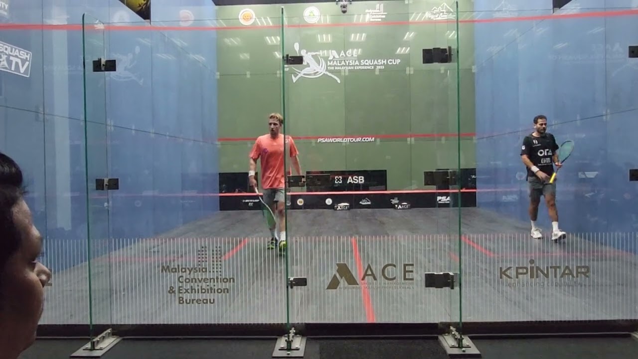Karim Gawad was down 1-6 but Dimitri... Set 1, Quarters, Ace Psa Malaysia Squash, 8 November 2023