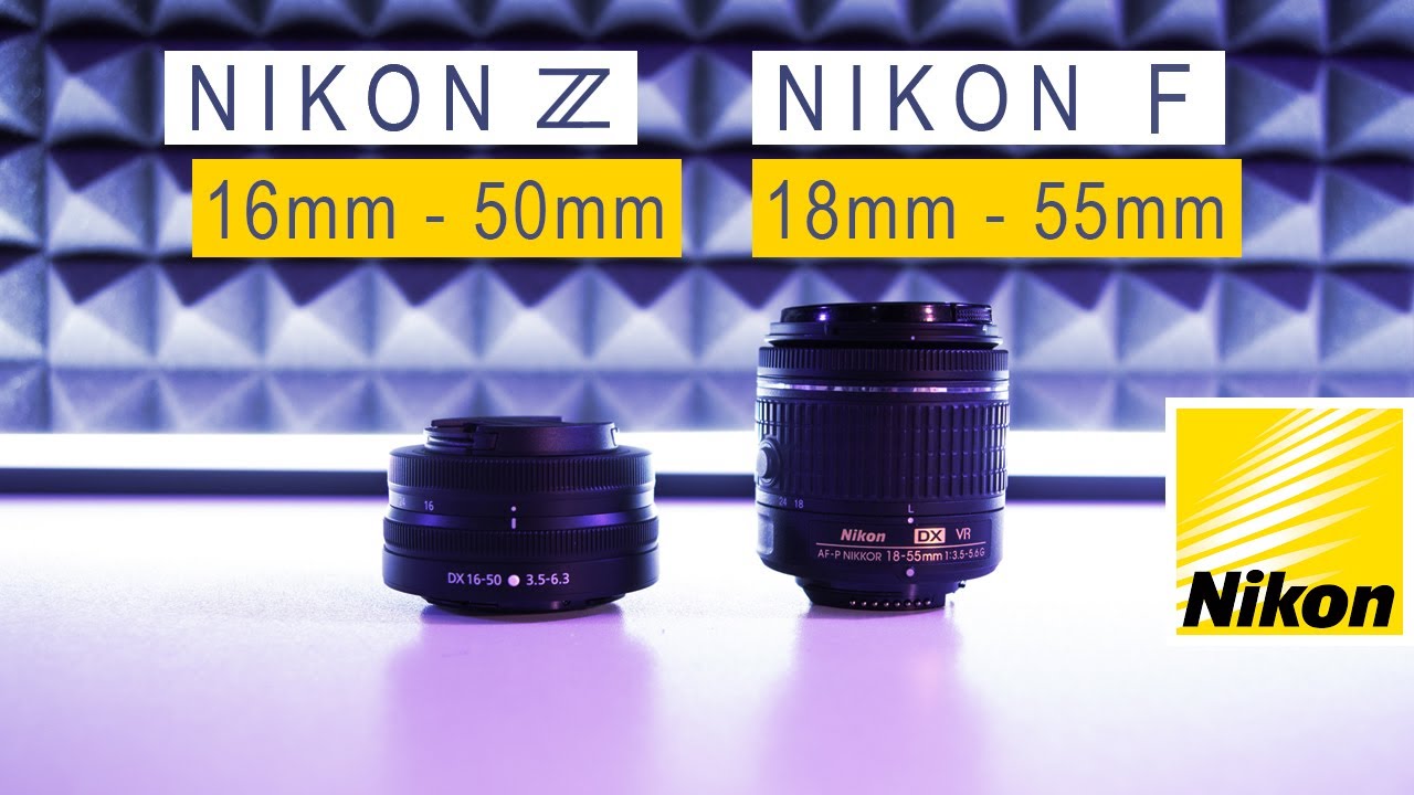 NIKON Z 16mm - 50mm  vs NIKON  F 18mm - 55mm | Nikon Z50