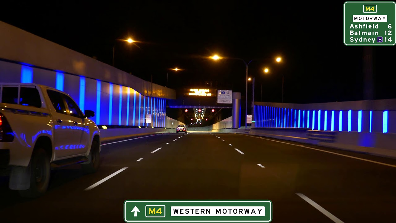 M4 East Tunnel (Westconnex) Olympic Park to Haberfield - Drive Cam