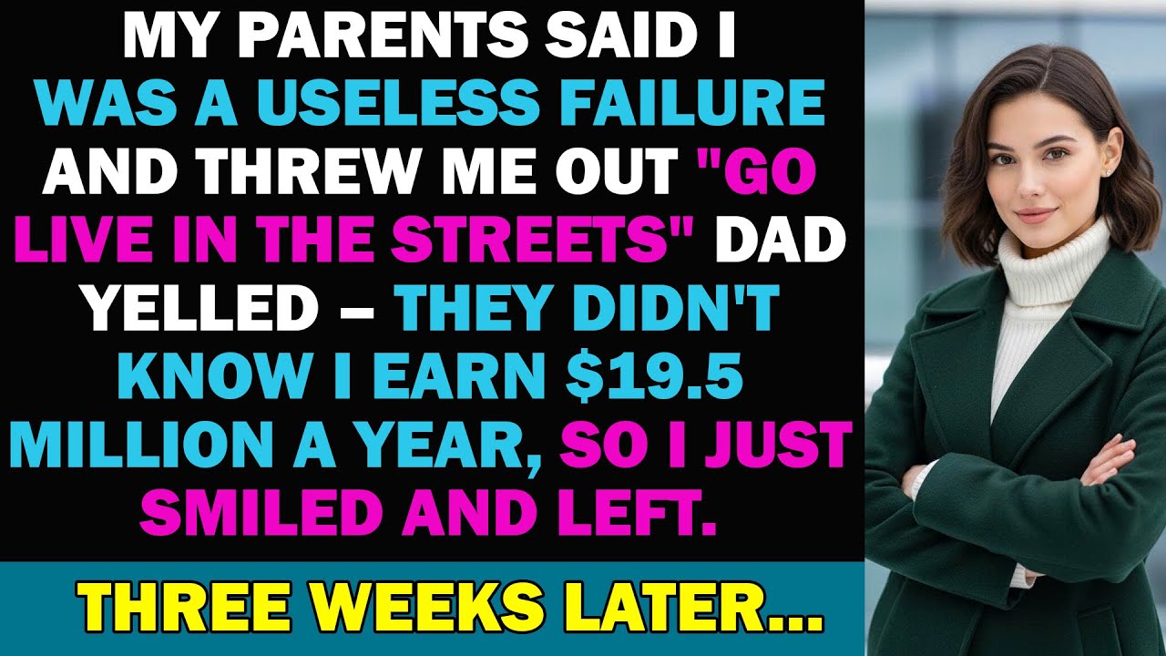 My Parents Said I Was A Useless Failure And Threw Me Out  'Go Live In The Streets' They Didn't Know.