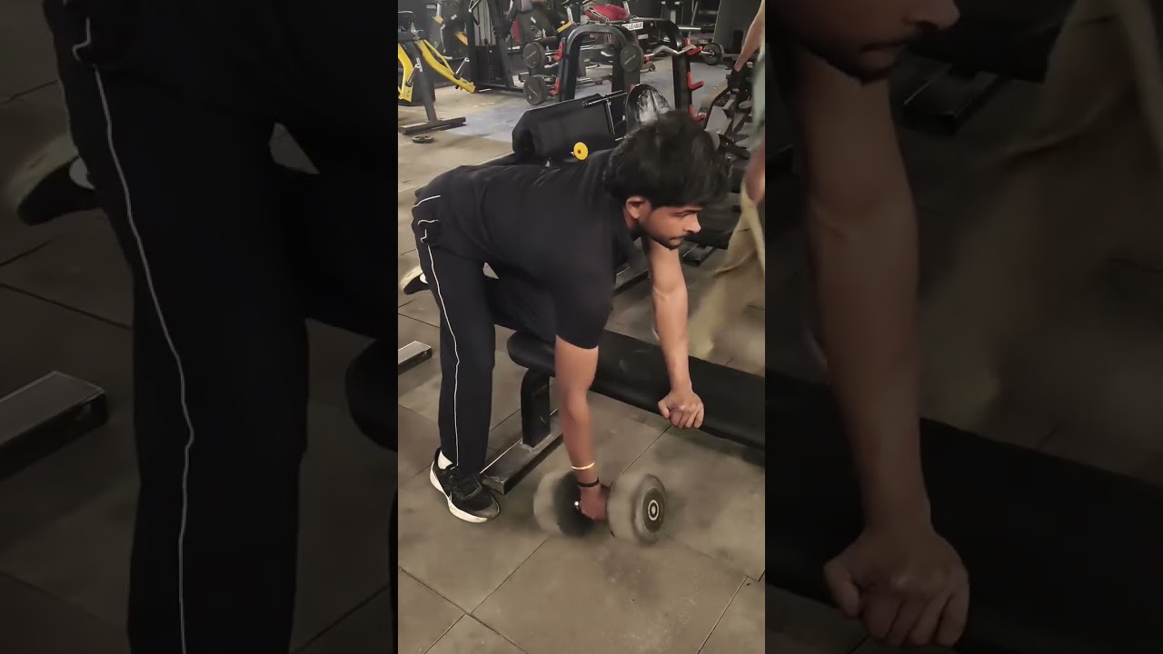 Powerful Back Workout 💪 One Arm Dumbbell Row