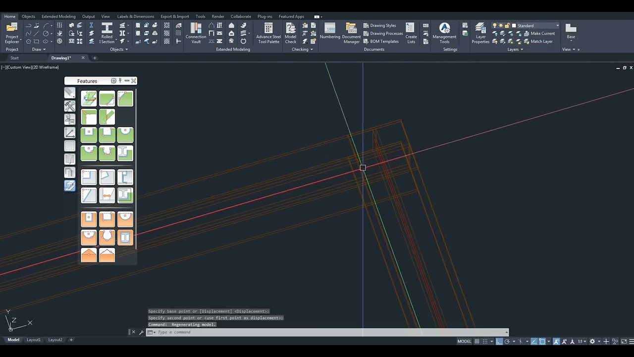 Autodesk Advance Steel Features Miter