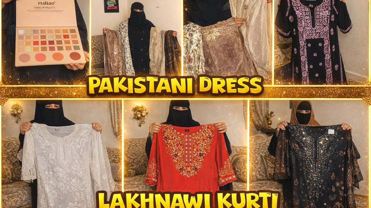 🥀Pakistani dress & |lakhnawi kurti & |exhibition shopping 🛍️#pakistanidress #kurti #hyderabad #yt 