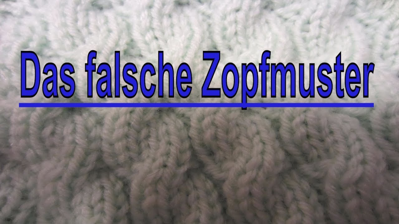 Adventskalender - Das falsche Zopfmuster - ganz einfach mit viel Wirkung - 7. Dezember 2017