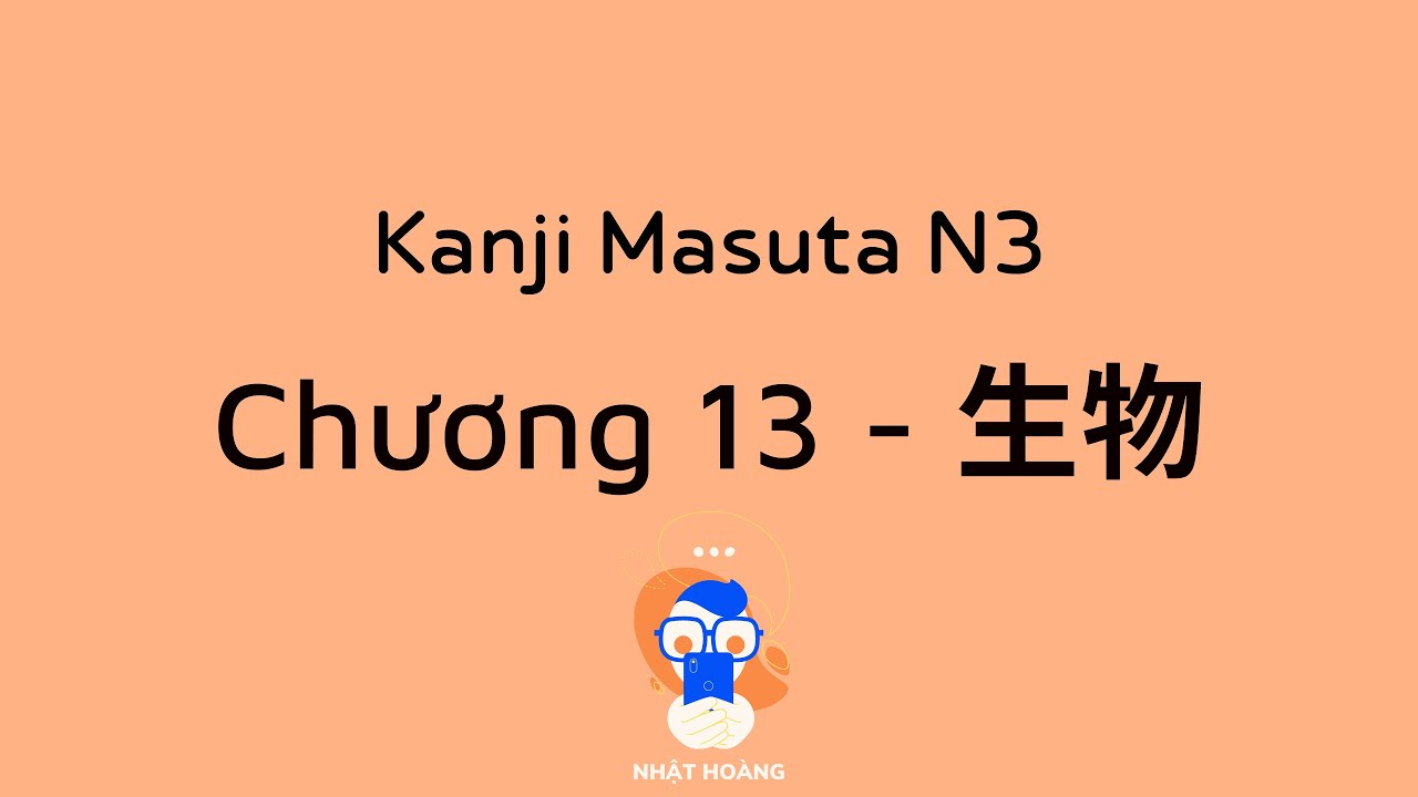 Kanji Masuta N3 - Chương 13 | Kanji Master N3