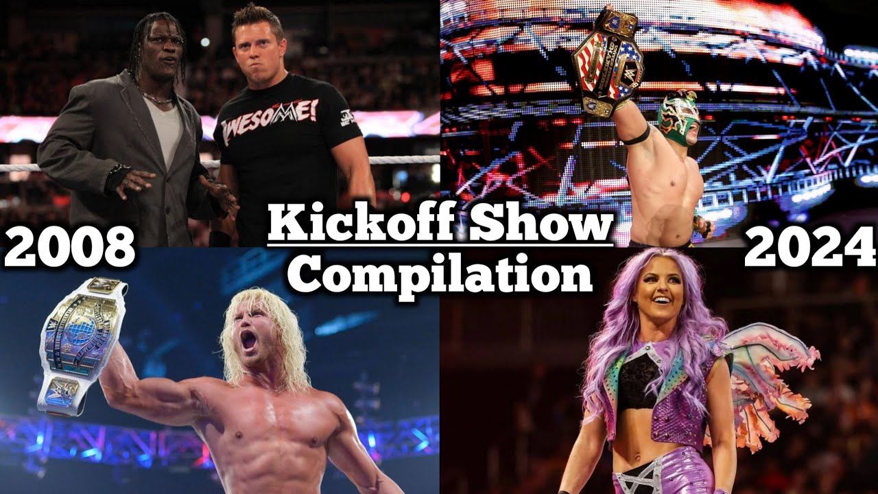 WWE Kickoff Show PPV Match Card Compilation (2008 - 2024) Main Roster Only