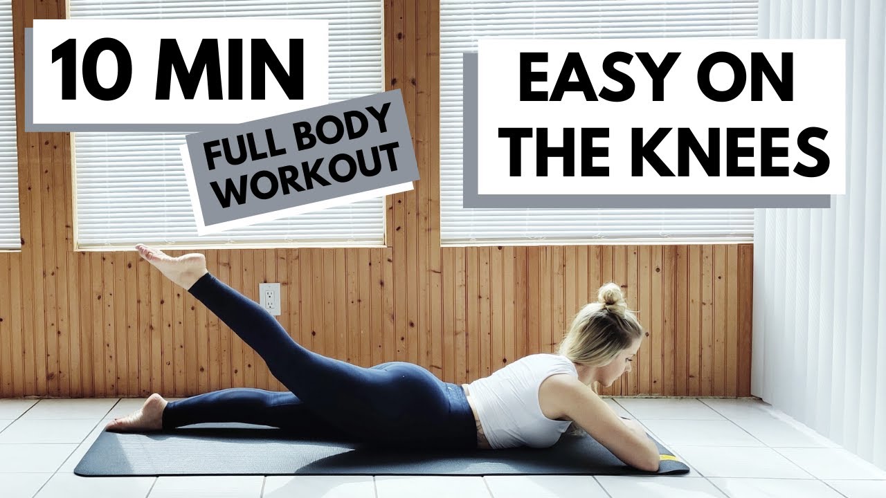 10 MIN Full Body HIIT | Knee Friendly | no equipment + no volume