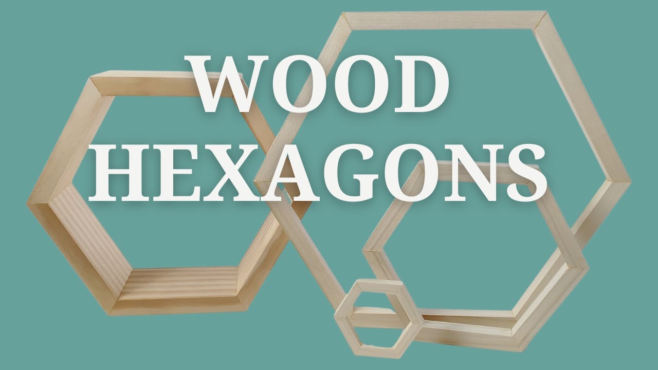 EASY Diy Hexagon Shelves & Decor Ideas | Beginner Woodworking