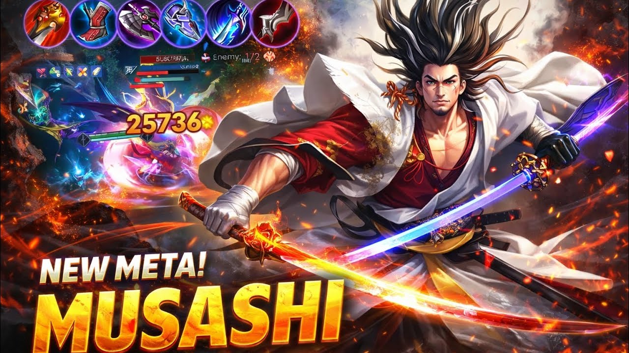 Musashi Gameplay in Jungle | Top 1 Best Build! | Honor of Kings!