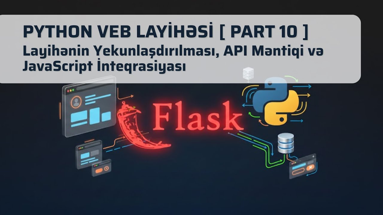 Python Veb Layihəsi : Layihənin Yekunlaşdırılması, API Məntiqi və JavaScript İnteqrasiyası - Part 10