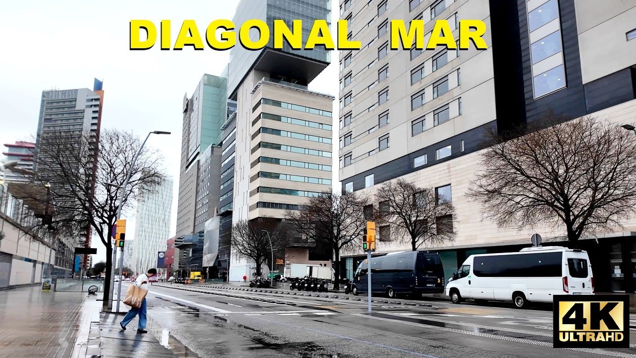 Explorando la Nueva Barcelona 2025 | DIAGONAL MAR | España [4K, 60ftps]