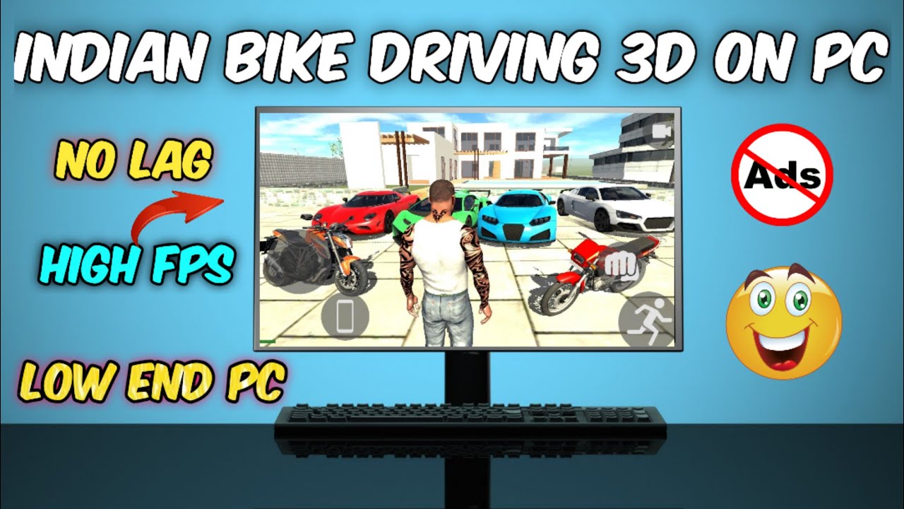 How to Play Indian Bike Driving in PC? || Indian Bike Driving 3D Computer me kaise khele? 😱