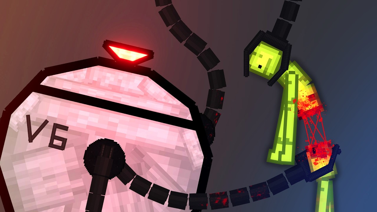 Melons Fight Against The Omni Droids In People Playground