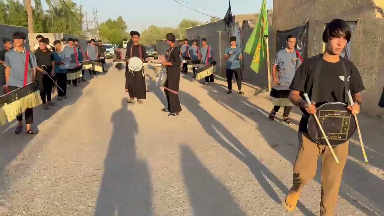 رفع رايه الامام الحسين قضاء الرفاعي موكب عبدالله الرضيع قلعه سكر