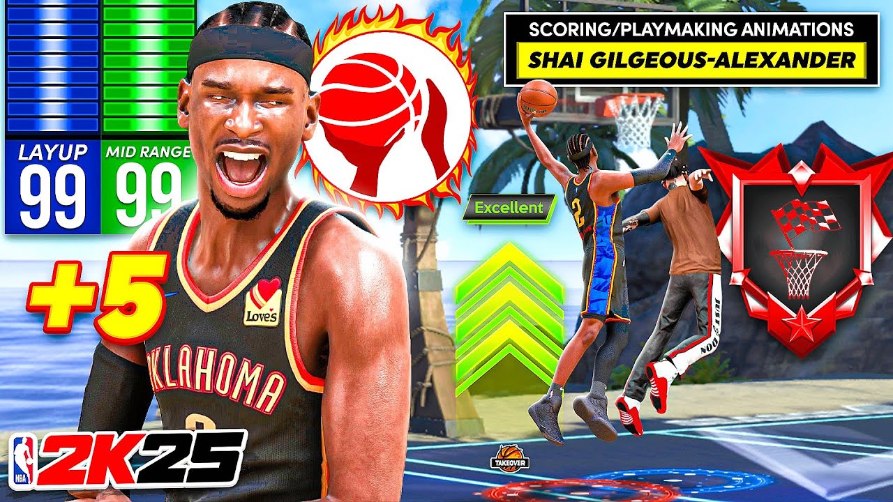 SHAI GILGEOUS-ALEXANDER + 99 LAYUP & 99 MIDRANGE is UNGUARDABLE (NBA 2K25)