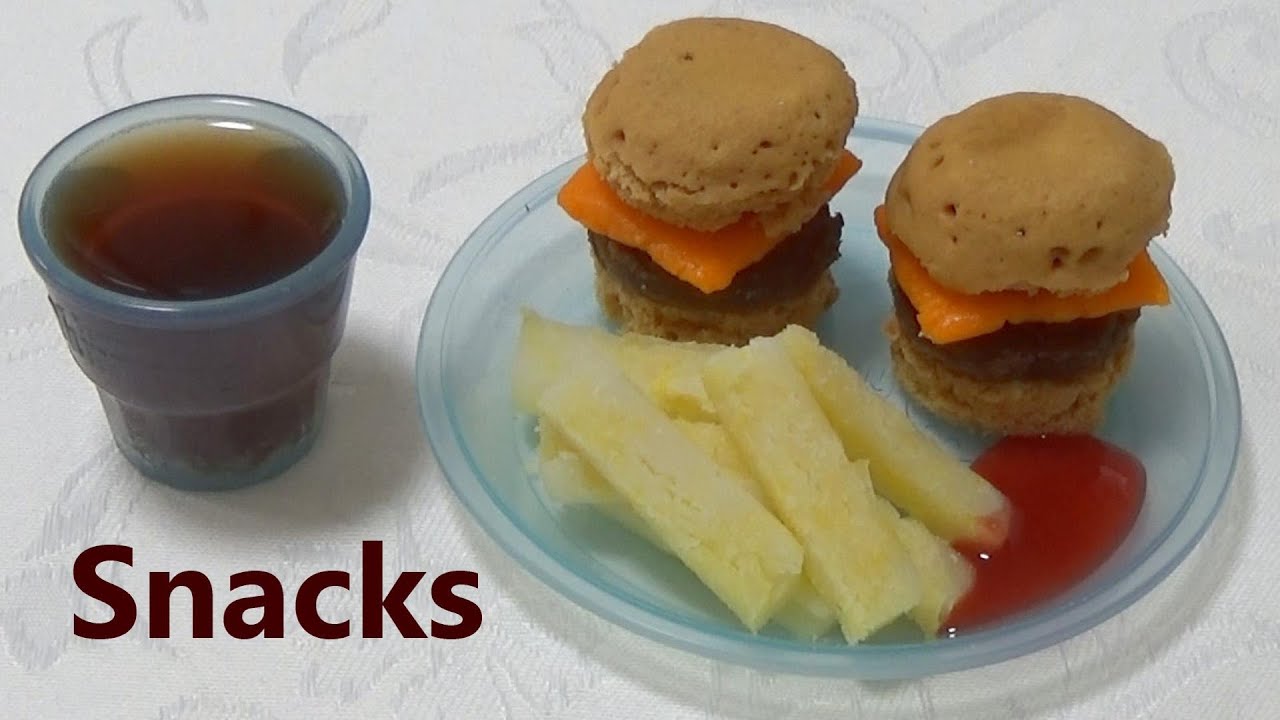 米国製 ハンバーガー形お菓子を作る　Making burger shaped snacks