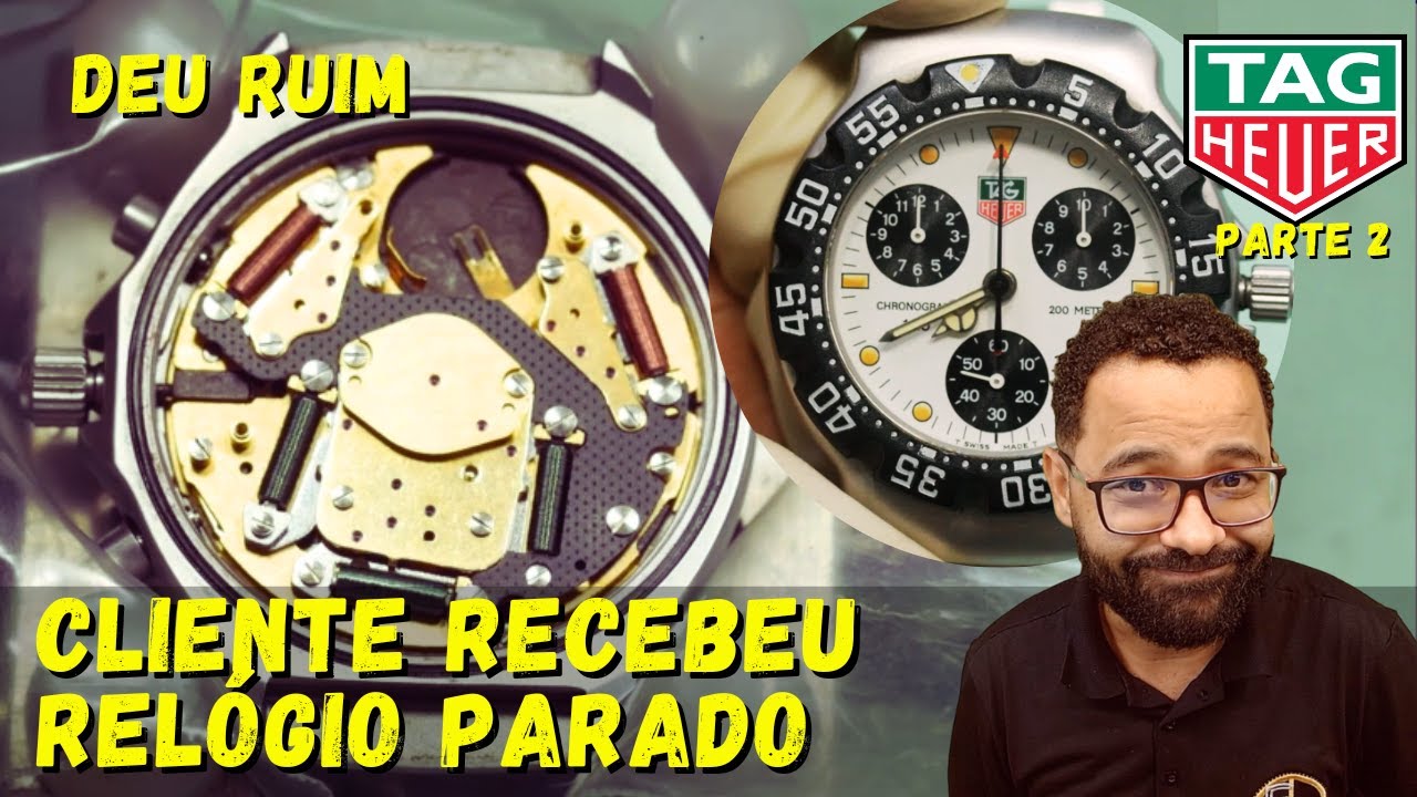 MEU SERVIÇO NÃO APROVOU, relógio parou, Tag Hauer Eta 251-262 Ezequias Relojoeiro