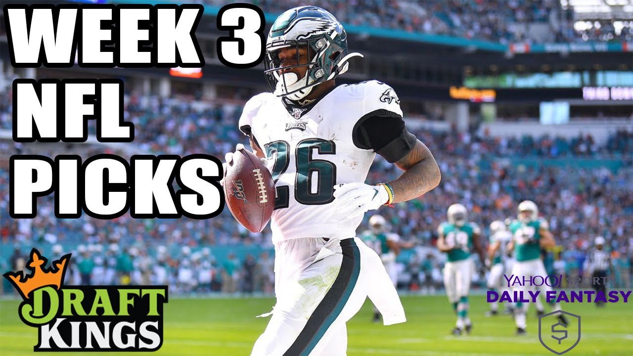 DRAFTKINGS & YAHOO NFL WEEK 3 PICKS | NFL DFS PICKS | 2020 FANTASY FOOTBALL