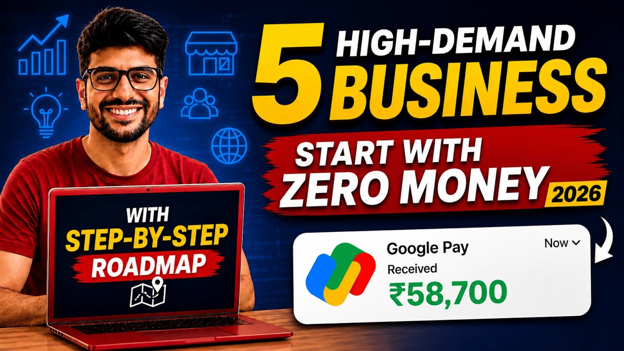 5 High-Demand Business Ideas | Start With ZERO Money 2026 | Full Guide