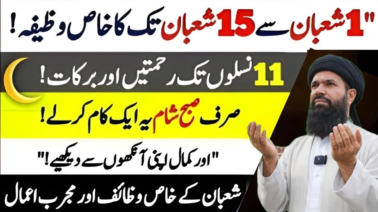 1 Shaban & 15 Shaban Ki Fazilat Aur Masnoon Aamaal – 26Noorani duniya Noorani
