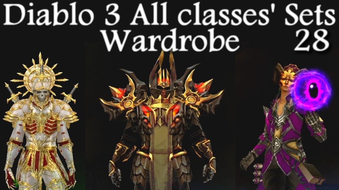 Diablo 3 RoS All classes' Sets wardrobe (including Necromancer)
