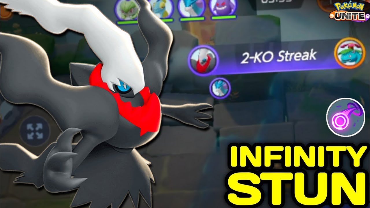 This the Power of Darkrai with Infinity Stun with this Master Build ♾️ Pokemon Unite 
