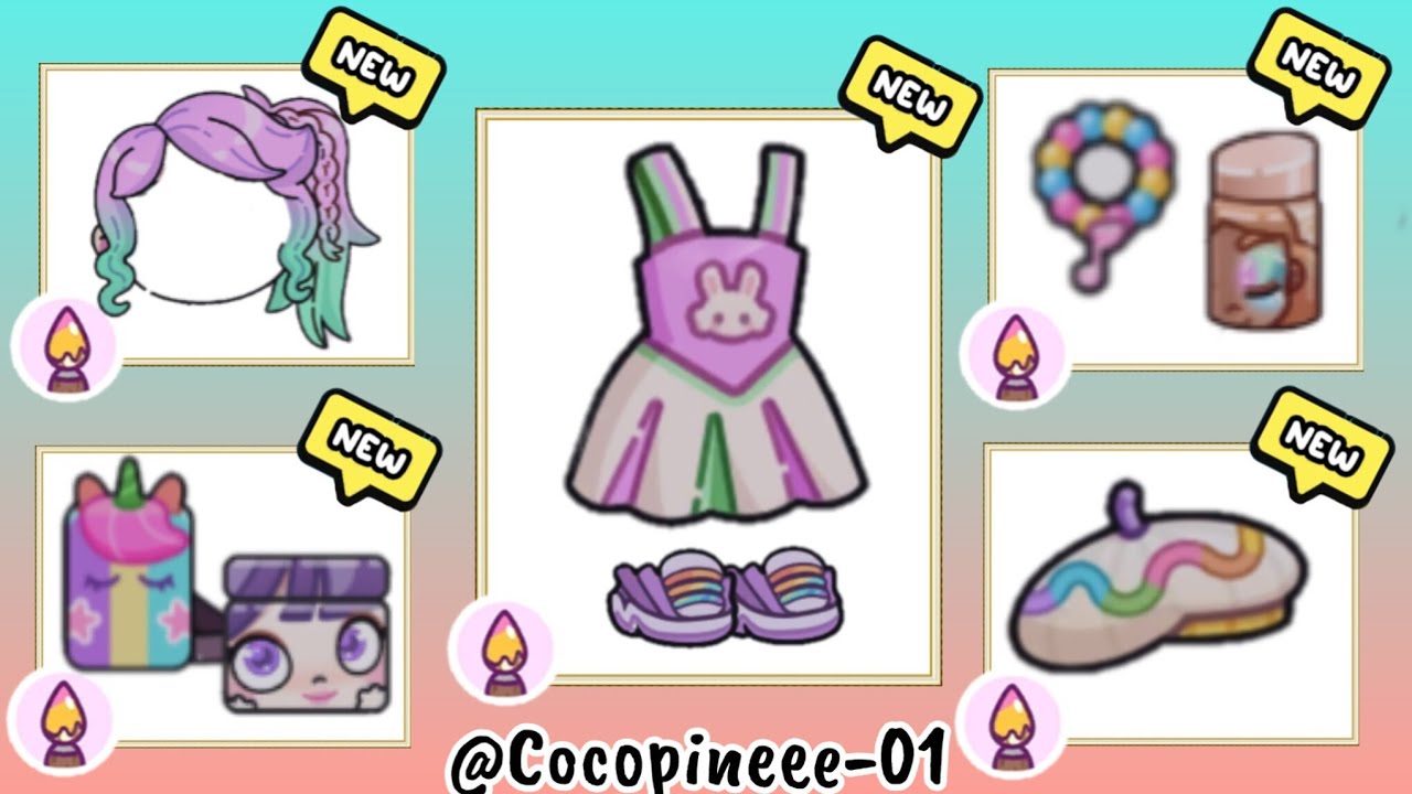 NEW RAINBOW 🌈 OUTFIT COLLECTION SUPER SECRETS IN AVATAR WORLD 🌎 PAZU 