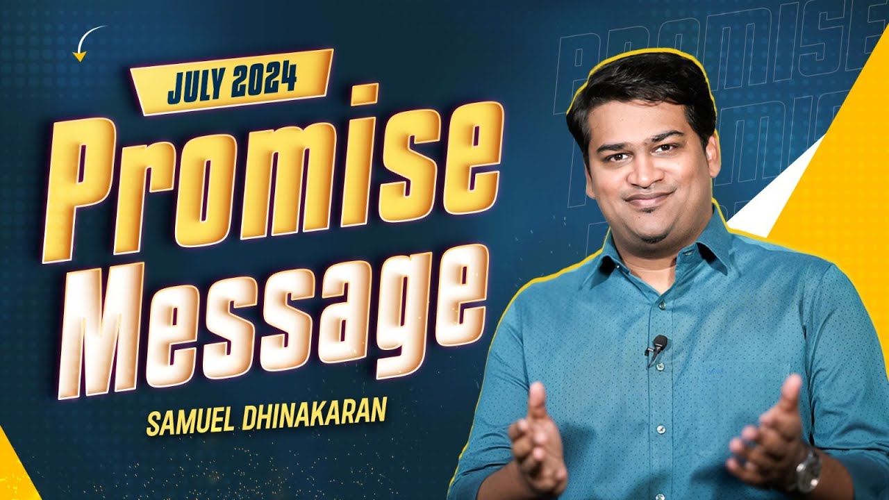 Living A Selfless Life | July Monthly Blessing | Samuel Dhinakaran