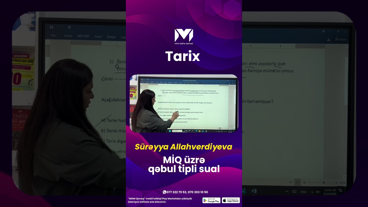Sürəyya Allahverdiyeva #miq #sertifikasiya #mhm #tarixdərsləri 