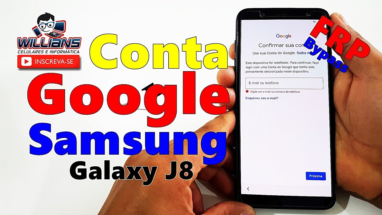 Conta Google Samsung Galaxy J8 J800, J810 Android 9 Atualizado, Como Desbloquear
