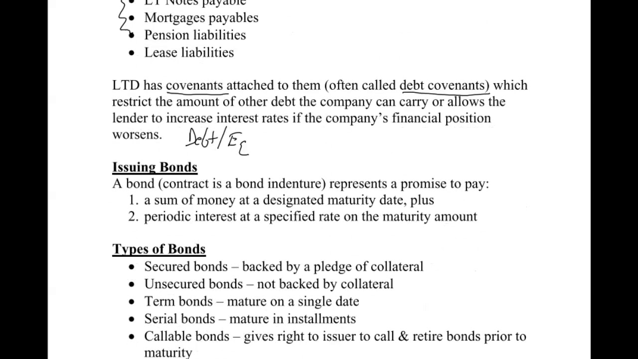 Long-Term Liabilities 1 - Intro to Bonds