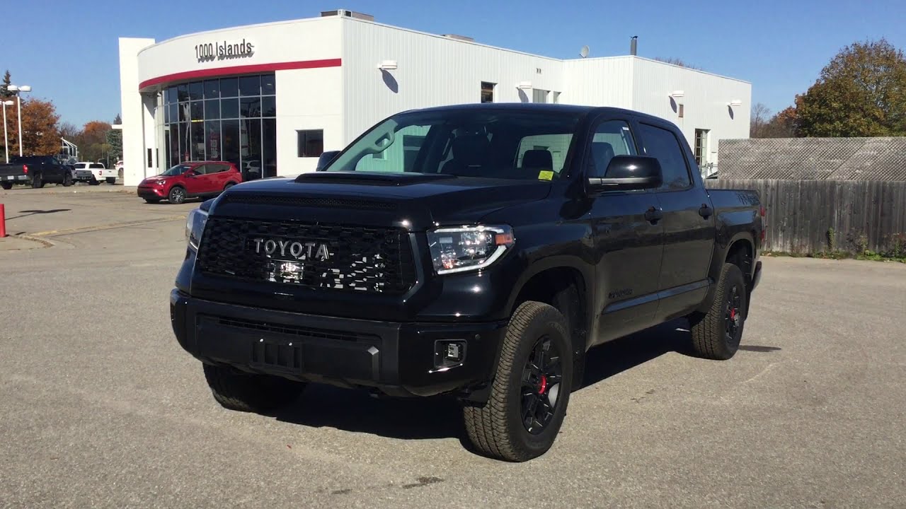 Black 2020 Toyota Tundra TRD PRO Review Brockville ON - 1000 Islands Toyota