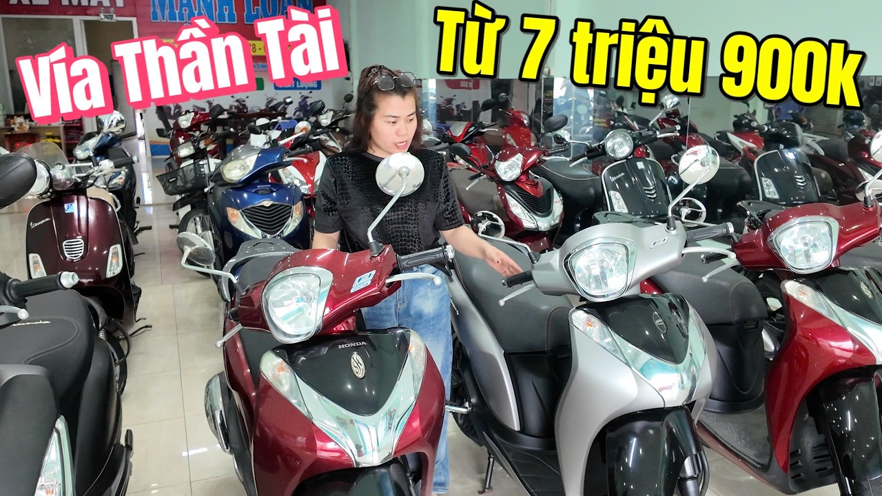 Xe tay ga giá thần tài 7tr9 nhiều mẫu SH Mode Vespa Dream Thái dưới 30 triệu tại Mạnh Loan BD