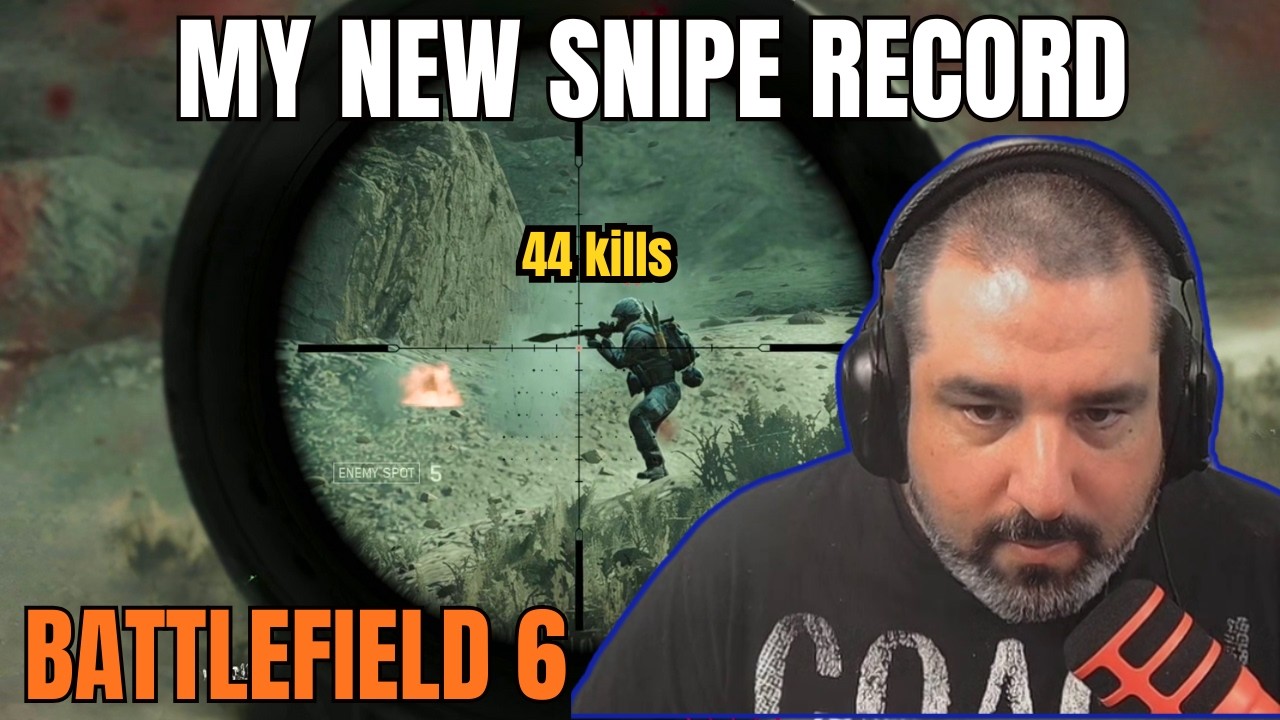 My HIGHEST Kill SNIPER Game yet in Battlefield 6! (44 Kills)