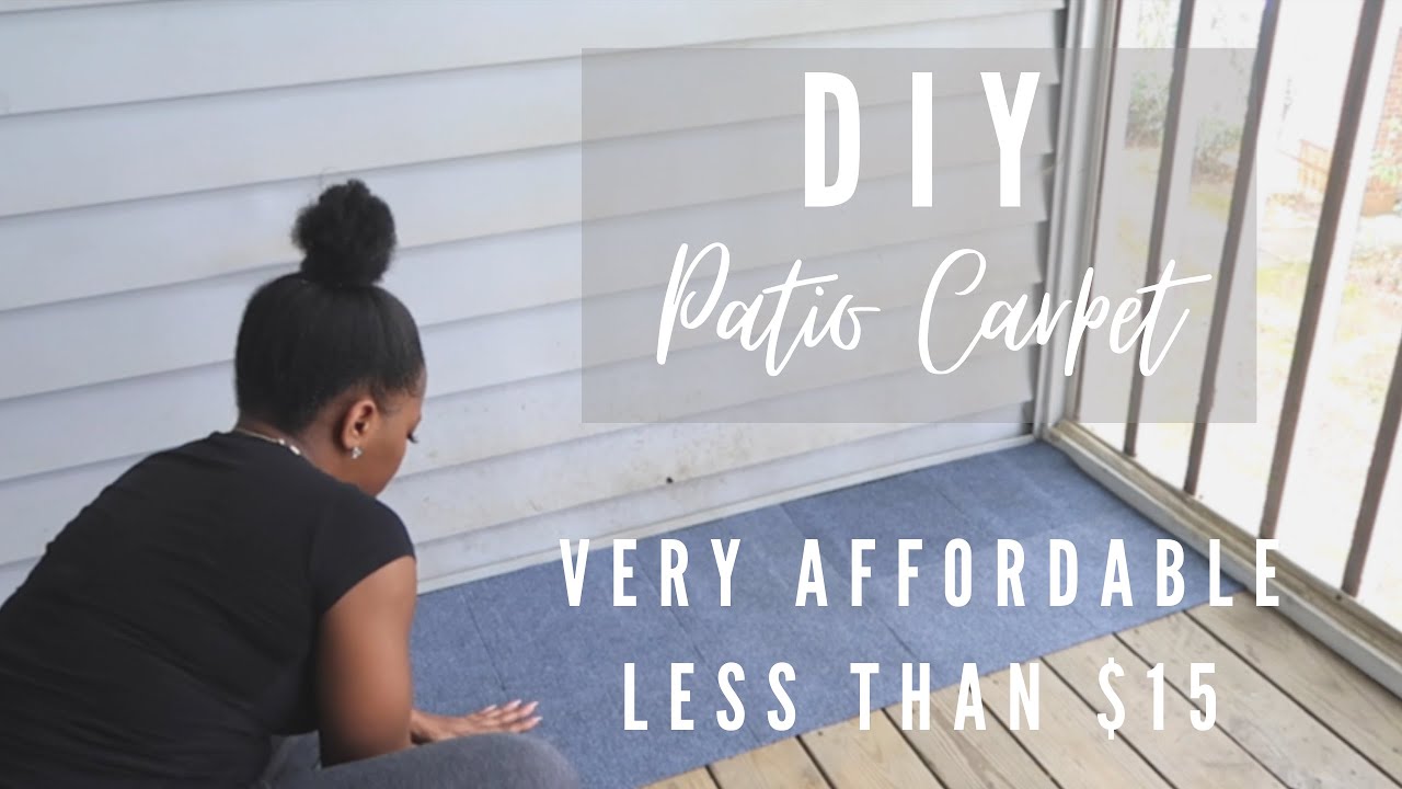 DIY PATIO CARPET EASY INSTALLATION | PATIO MAKEOVER 2020 | HEAVENLYERRA