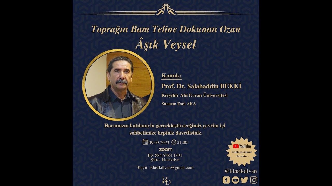 Prof. Dr. Salahaddin BEKKİ-Âşık Veysel