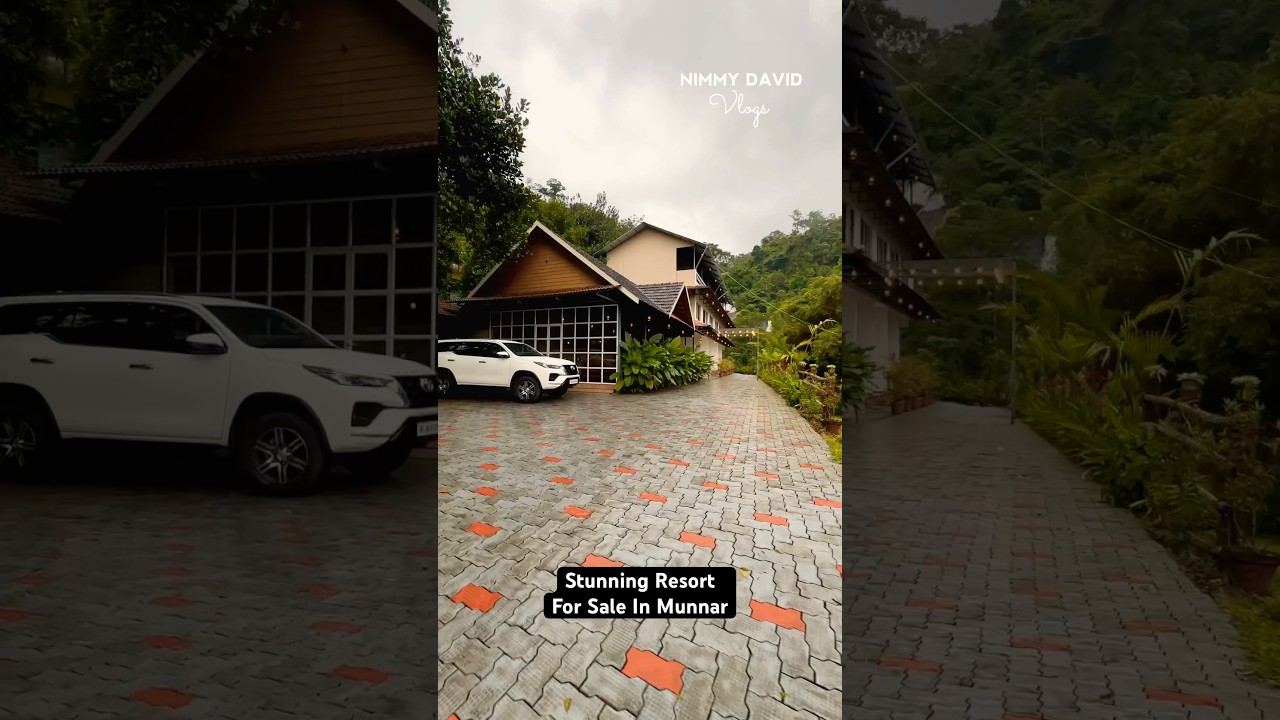 Beautiful Resort For Sale in Munnar With Unmatched Waterfalls Views & Access 50 cents Price 4.30 Cr